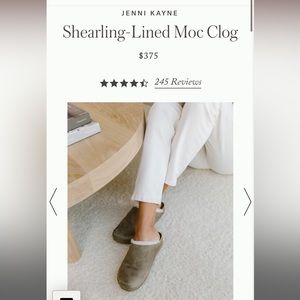 Laurel shearling lined moc clog